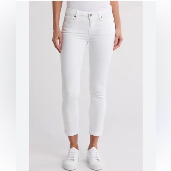PAIGE Kylie Cropped Women's White Skinny Jeans - Picture 1 of 9